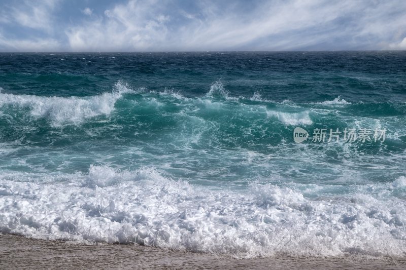 大海浪花巨浪浪潮汹涌海浪波涛汹涌