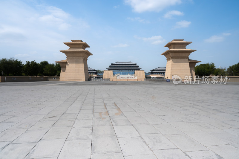 陕西历史博物馆秦汉馆展馆秦汉风格建筑外观