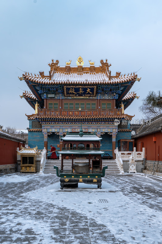 呼和浩特大昭寺冰雪景观