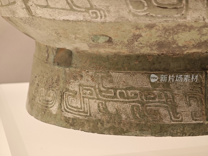 古代青铜盛器特写