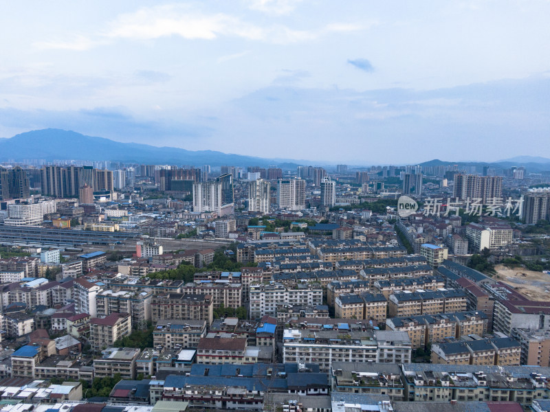 城市住宅小区房屋航拍