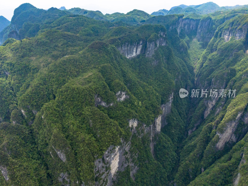 大自然险峻山川峡谷航拍