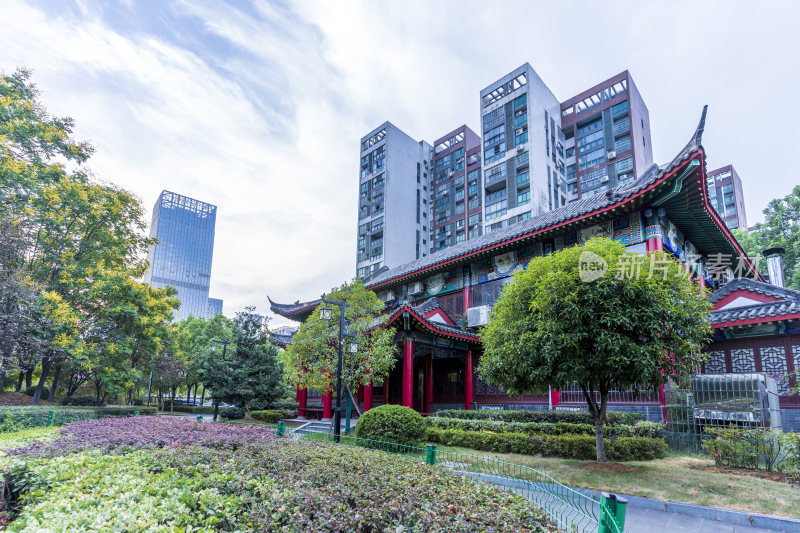 武汉江夏区谭鑫培公园风景