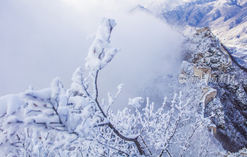 箭扣长城雪景