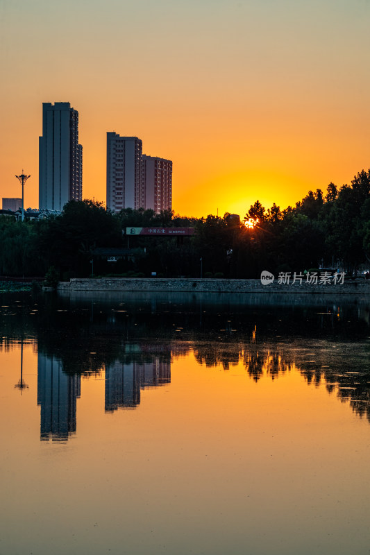 山东德州运河公园龙运湖公园景点景观