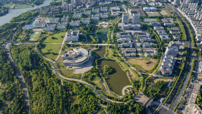 合肥工业大学翡翠湖校区航拍2