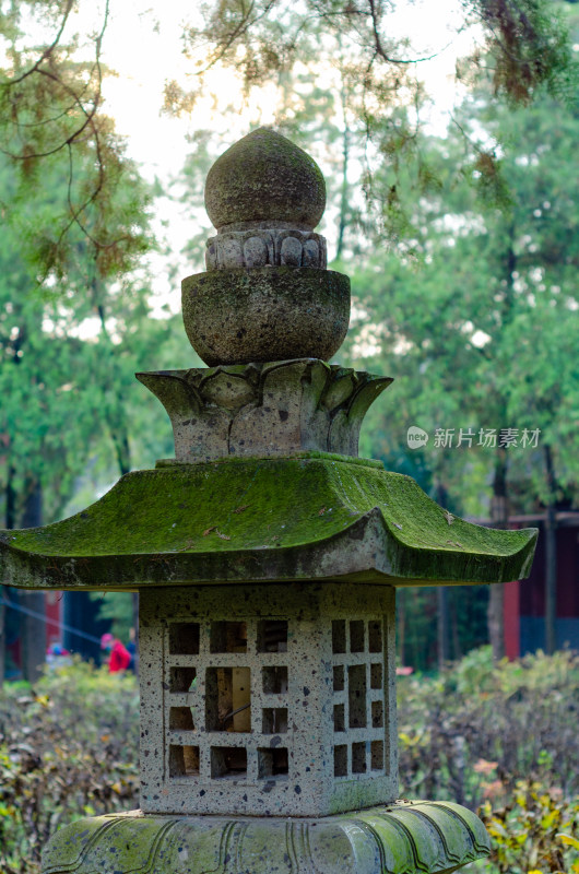 河南洛阳白马寺的石灯塔