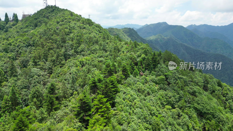 航拍江西吉安井冈山黄洋界景区