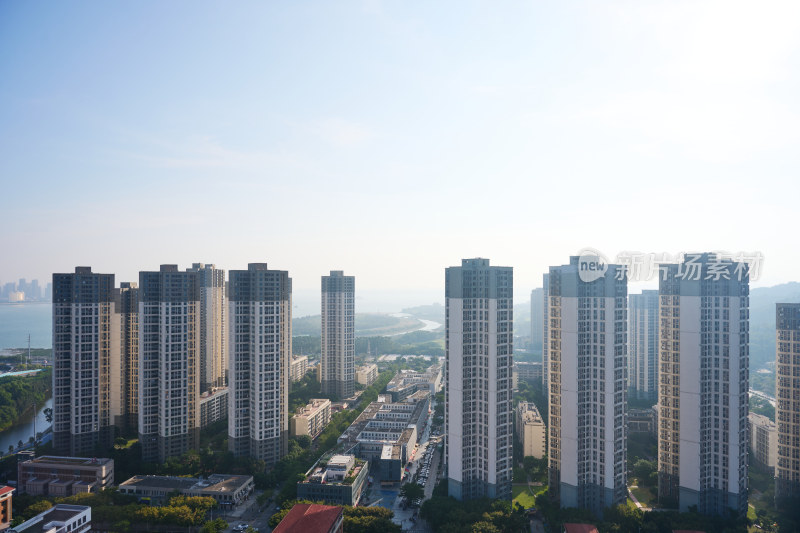 高层住宅建筑群日景