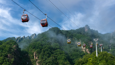 洛阳老君山景区上山索道缆车