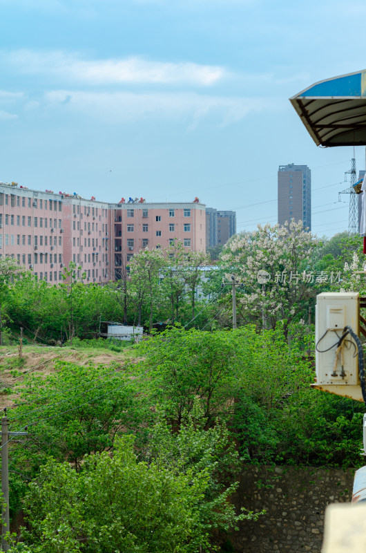 陕西渭南城市郊外风光