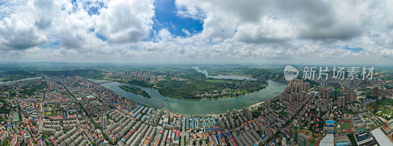 航拍衡阳城市风光