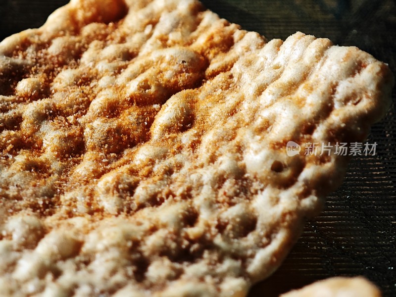 美味的饼干特写