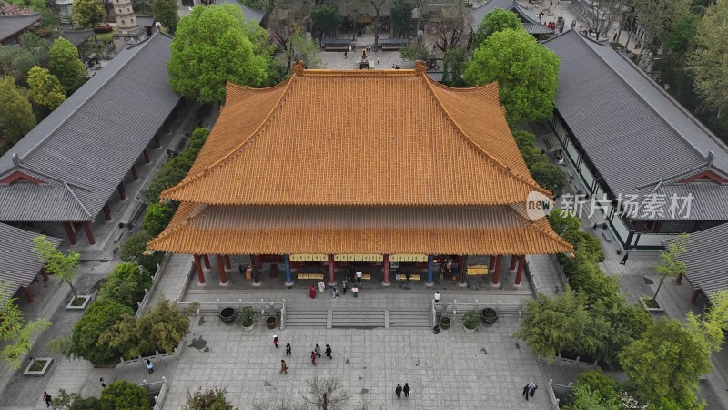 大兴善寺古建筑鸟瞰图