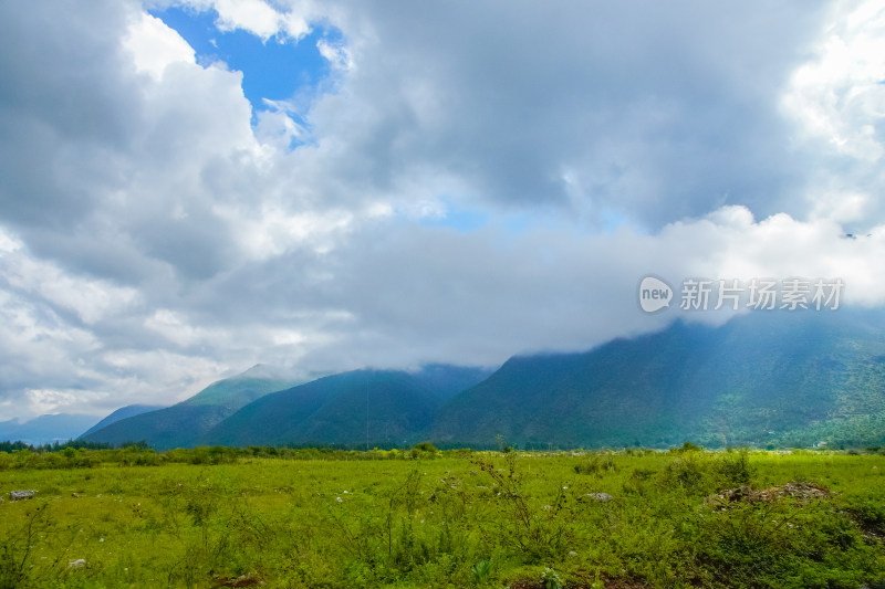 山间绿野的宁静