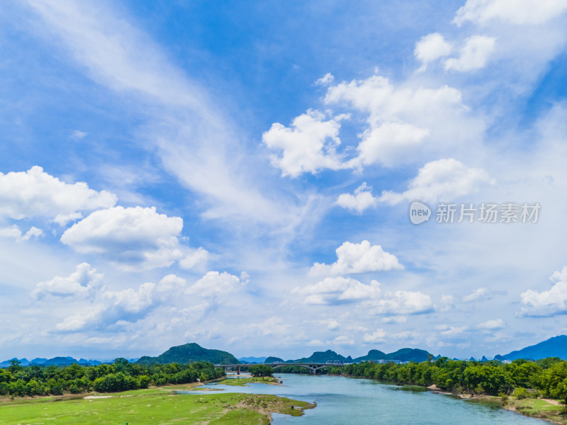 桂林夏季漓江风景区