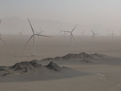 青海海西州茫崖黑独山月球基地网红高空航拍