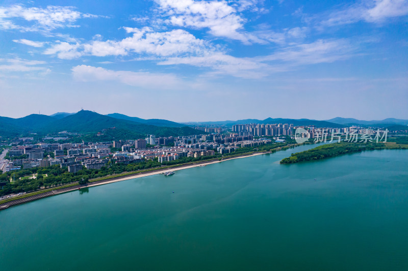 湖北襄阳城市大景航拍图