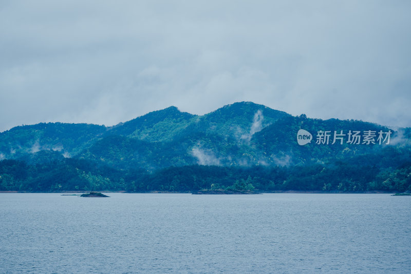 航拍浙江千岛湖风光