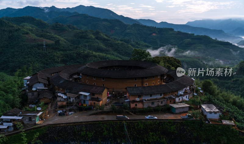 福建南靖土楼航拍