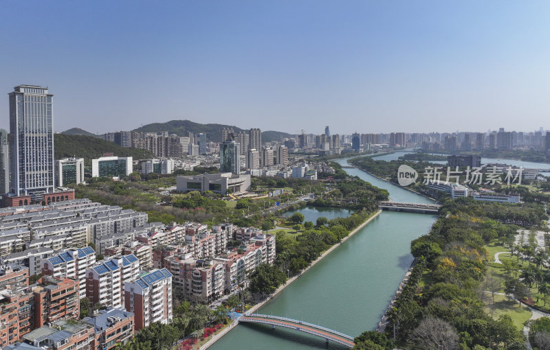 厦门 白鹭洲公园 筼筜湖 湖滨南路 湖滨北路