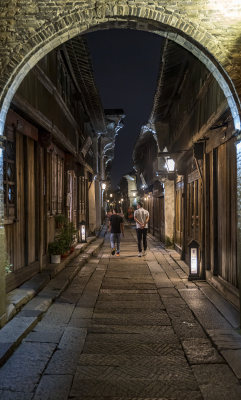 浙江嘉兴乌镇西栅夜景