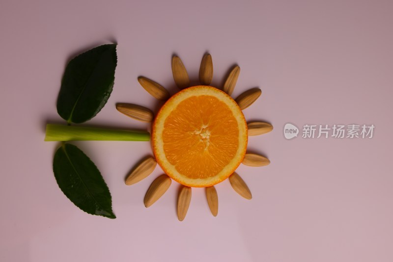 水果创意摄影：向日葵