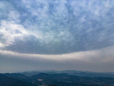 大自然山川丘陵地貌航拍摄影图