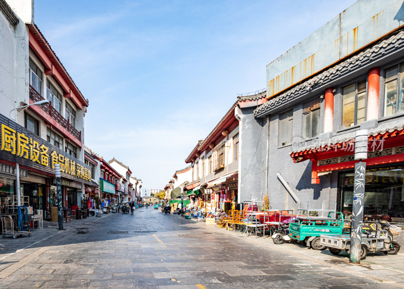 济宁竹竿巷中式风格街道景象景观