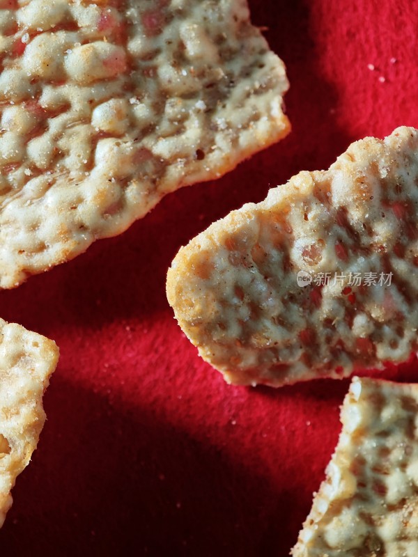 美味的饼干特写