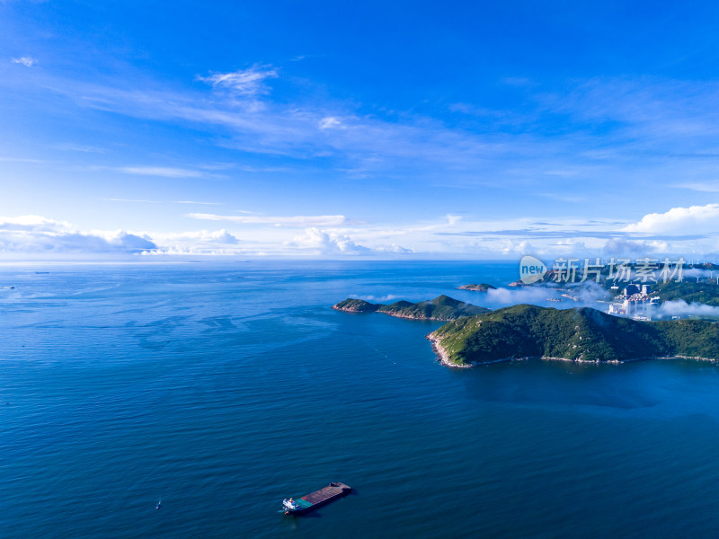 大海岛屿南澳岛云海航拍图