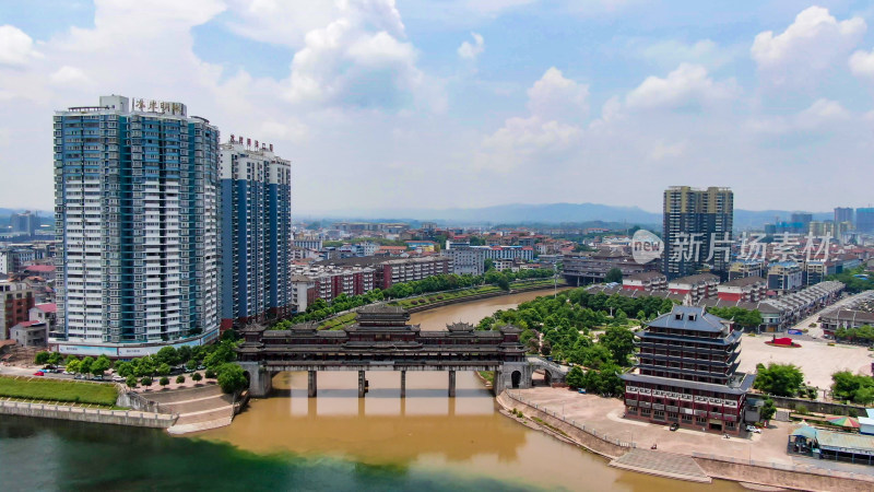 湖南麻阳城市建设航拍