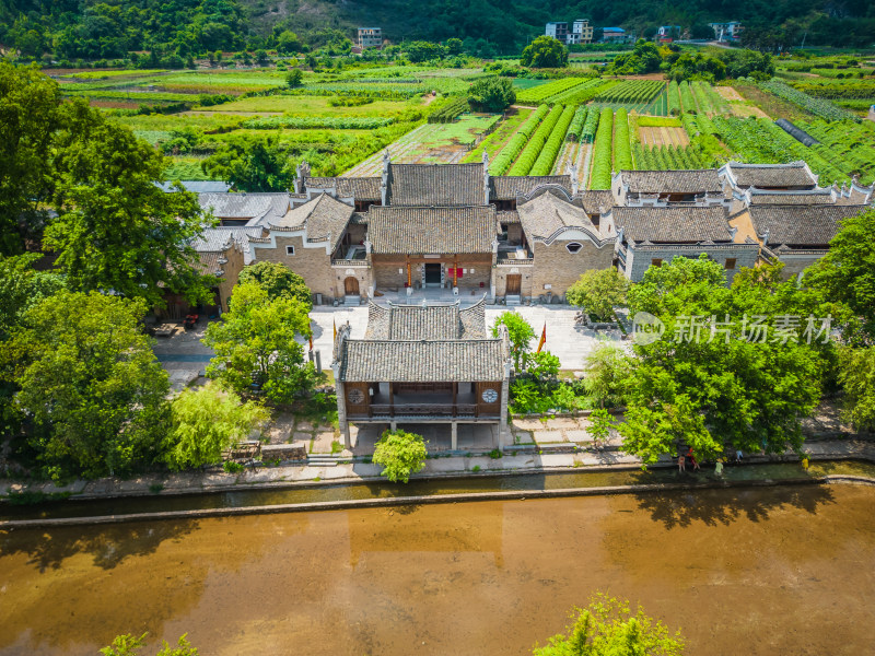 桂林4A景区东漓古村航拍