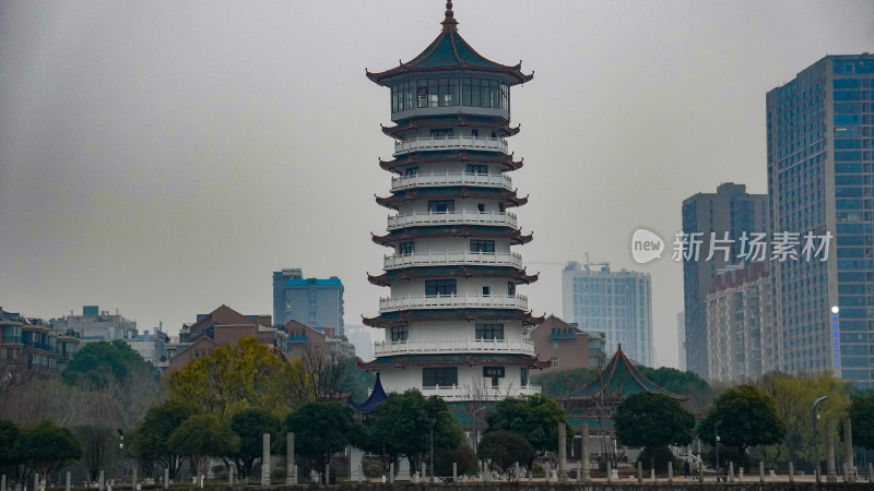 湖南长沙烈士公园风景摄影图