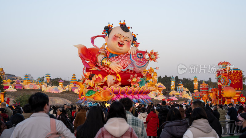 第三十一届自贡国际恐龙灯会综合场景