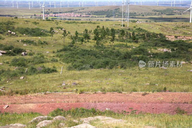 中国张家口市张北县夏末草原风光