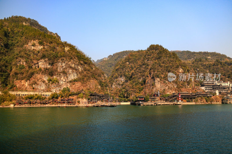 湖北宜昌三峡人家景区长江西陵峡灯影峡江域