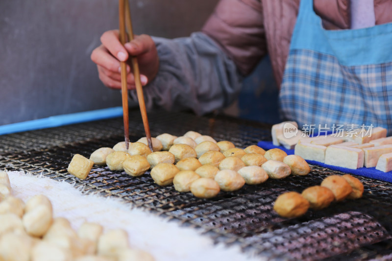 云南大理街头小吃建水豆腐