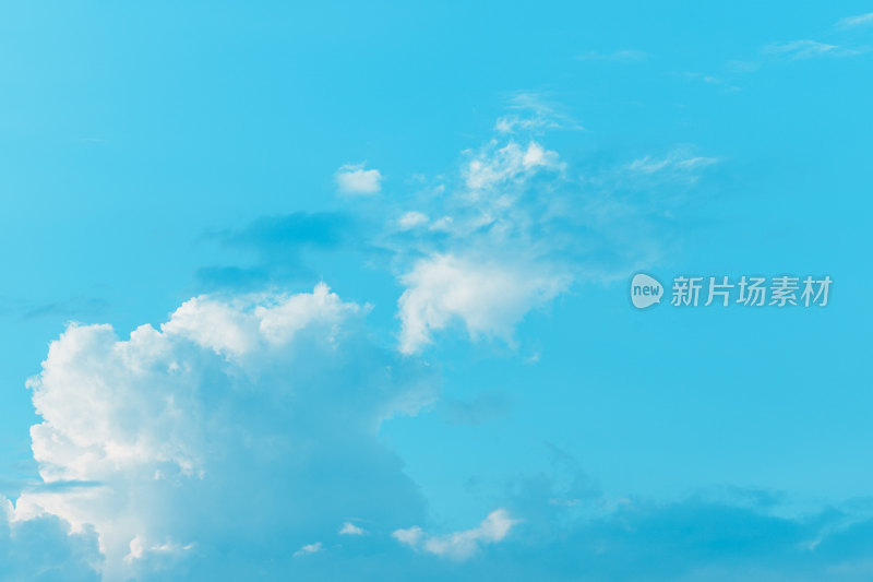 晴朗天空蓝天白云自然风光