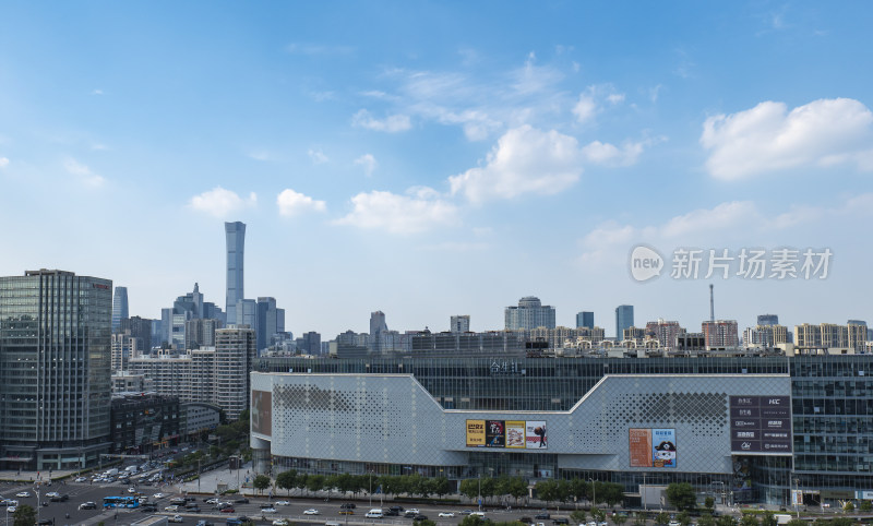 北京中国尊城市商业区高楼大厦全景