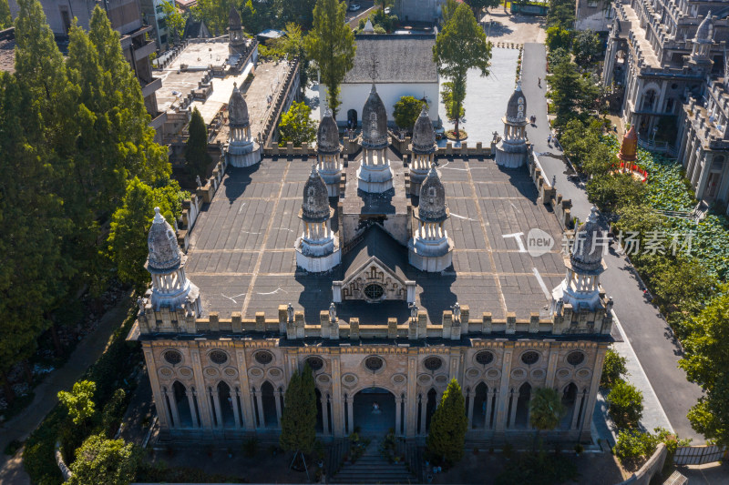 武汉古德寺宗教建筑外观