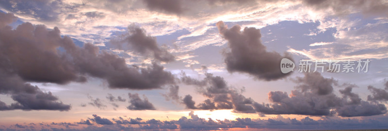 夕阳黄昏云朵