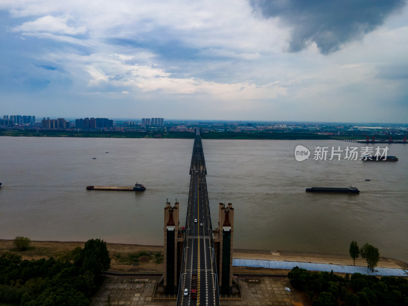 江西九江城市风光旅游景区航拍图