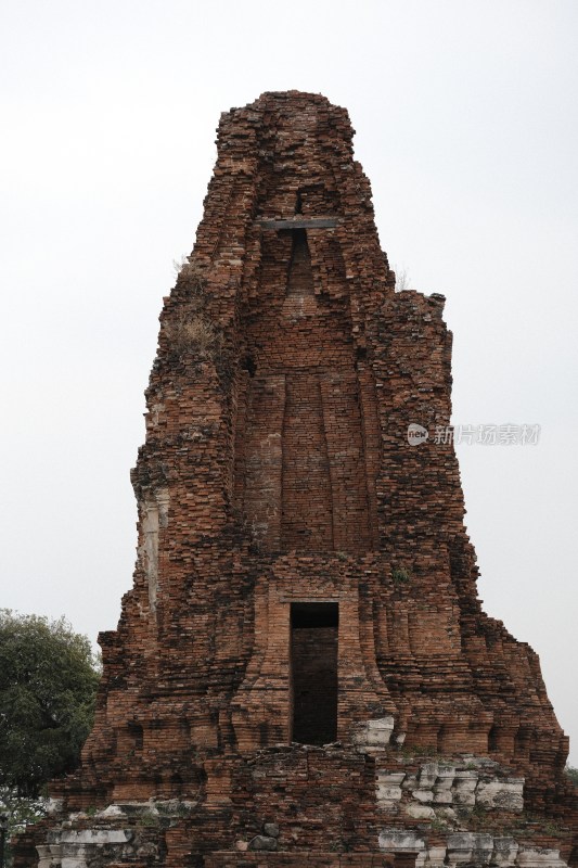 泰国大城府佛教寺庙遗迹