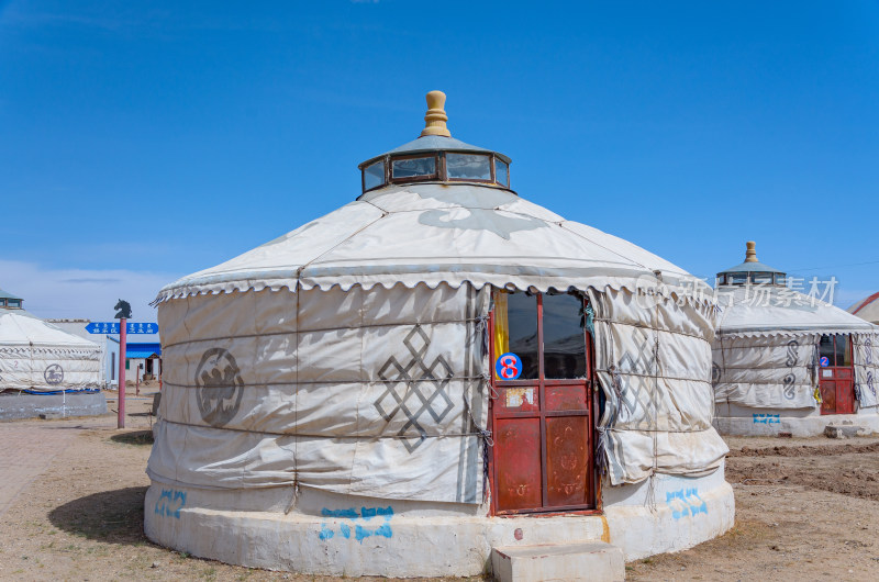 内蒙古巴彦淖尔温根塔拉旅游景区蒙古包帐篷
