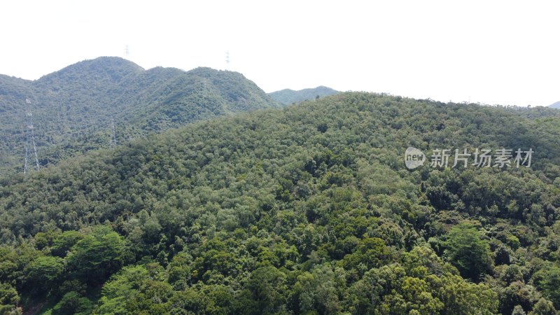 航拍广东省东莞市清溪镇自然风光