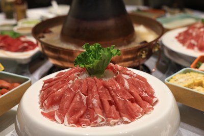 铜锅涮 羊肉火锅 铜锅涮肉 羊肉卷