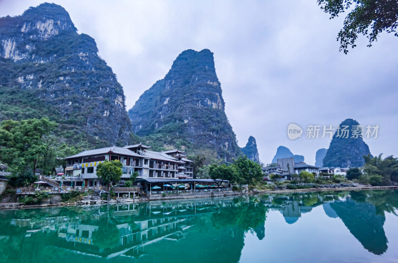 广西桂林山水阳朔山水漓江遇龙河风光