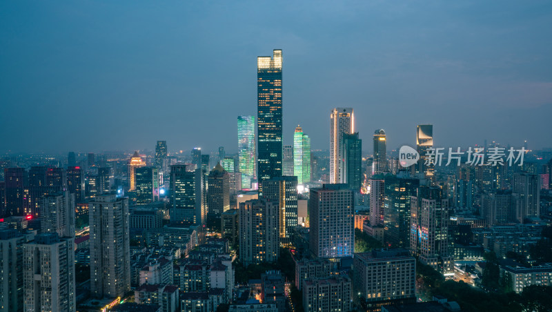 南京新街口高楼夜景