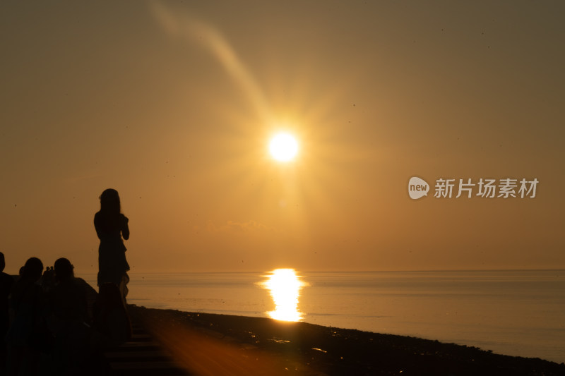 宁波黄牛礁凌晨太阳升起晶日出